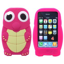 iPhone 4S 4 3D Turtle Case (Pink)